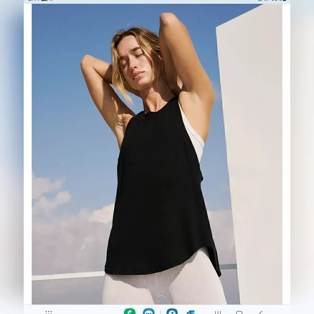 Free People Movement Endurance Run Tank XS/S Black